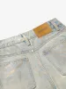 Painted Washed Old Machete Mopping Jeans sold by Thesupermade
