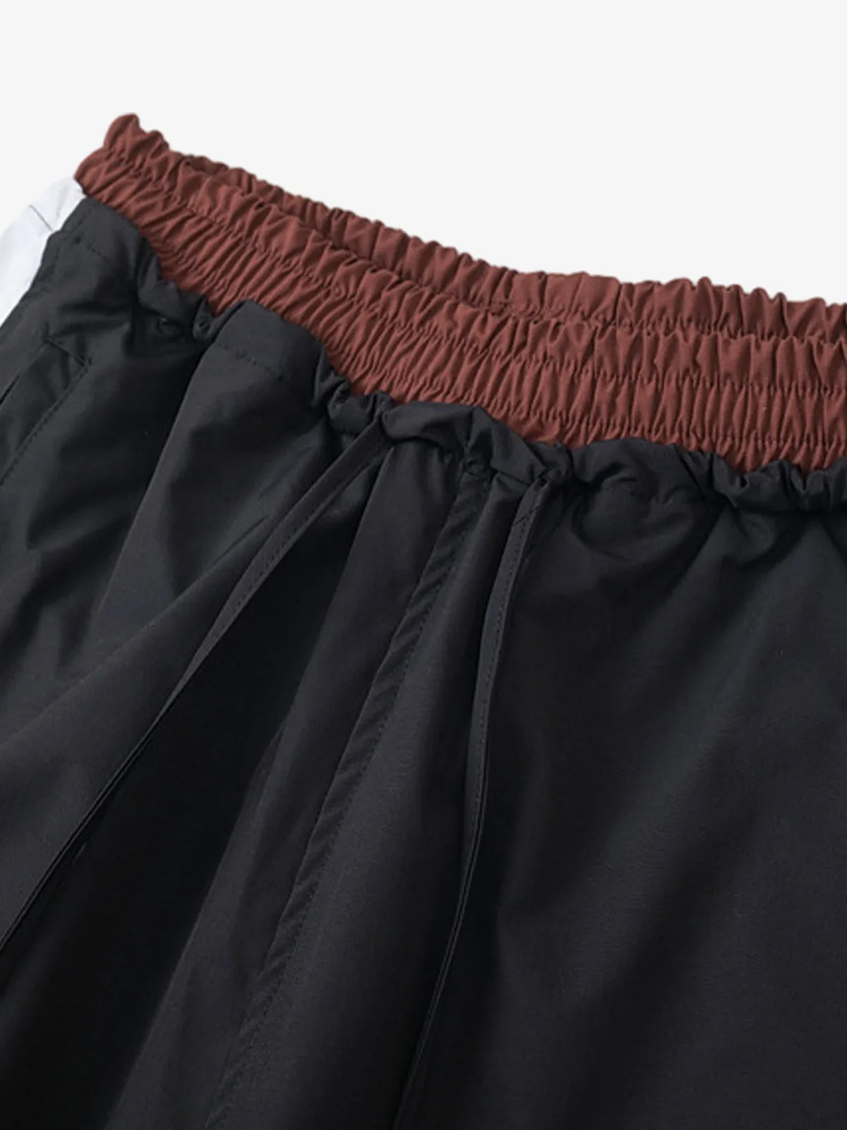 Retro Patchwork Faux Two-Piece Double Waist Casual Pants sold by Thesupermade product image thumbnail 5