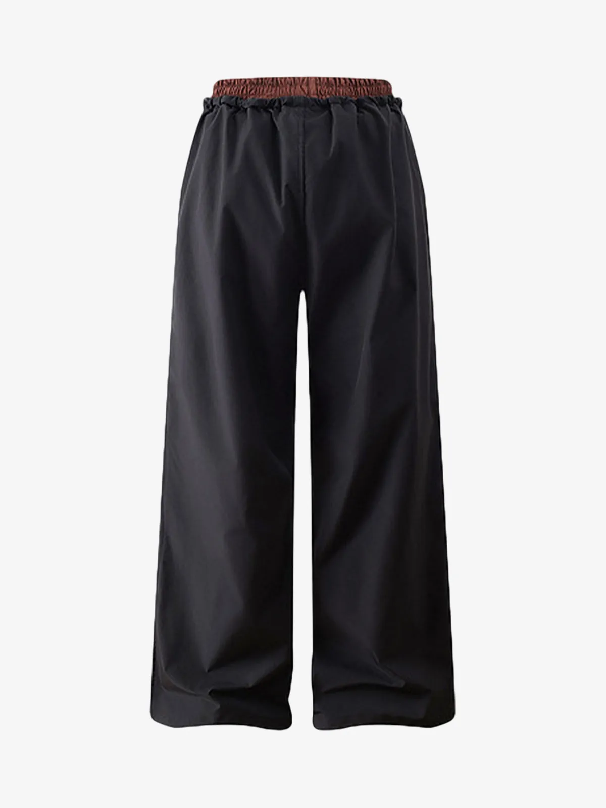 Retro Patchwork Faux Two-Piece Double Waist Casual Pants sold by Thesupermade product image thumbnail 4