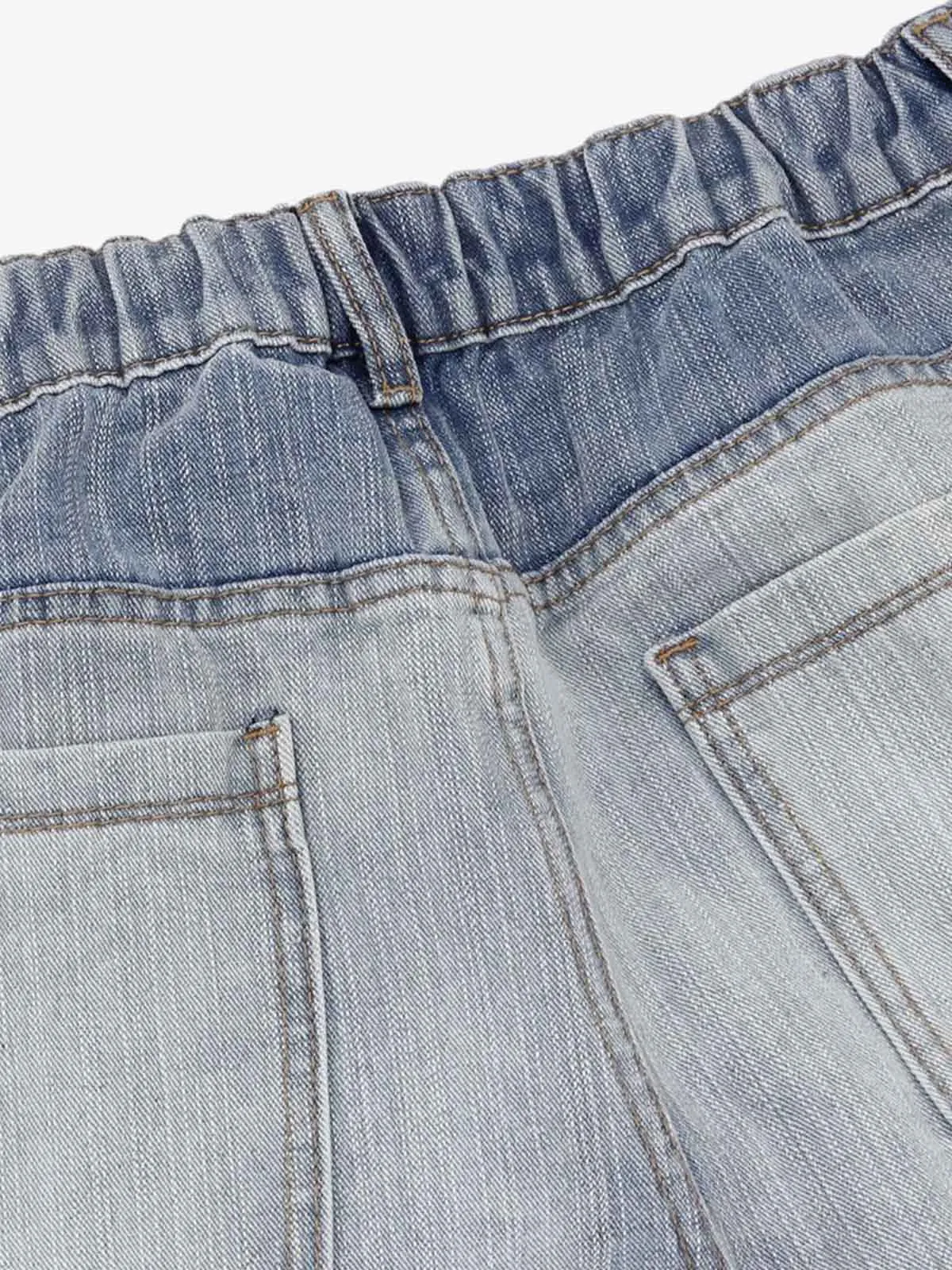 Washed Whisker Wide-Leg Scimitar Jeans sold by Thesupermade product image thumbnail 5