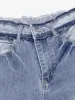 Vintage Washed Patchwork Distressed Scimitar Jeans sold by Thesupermade
