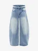 Vintage Washed Patchwork Distressed Scimitar Jeans sold by Thesupermade