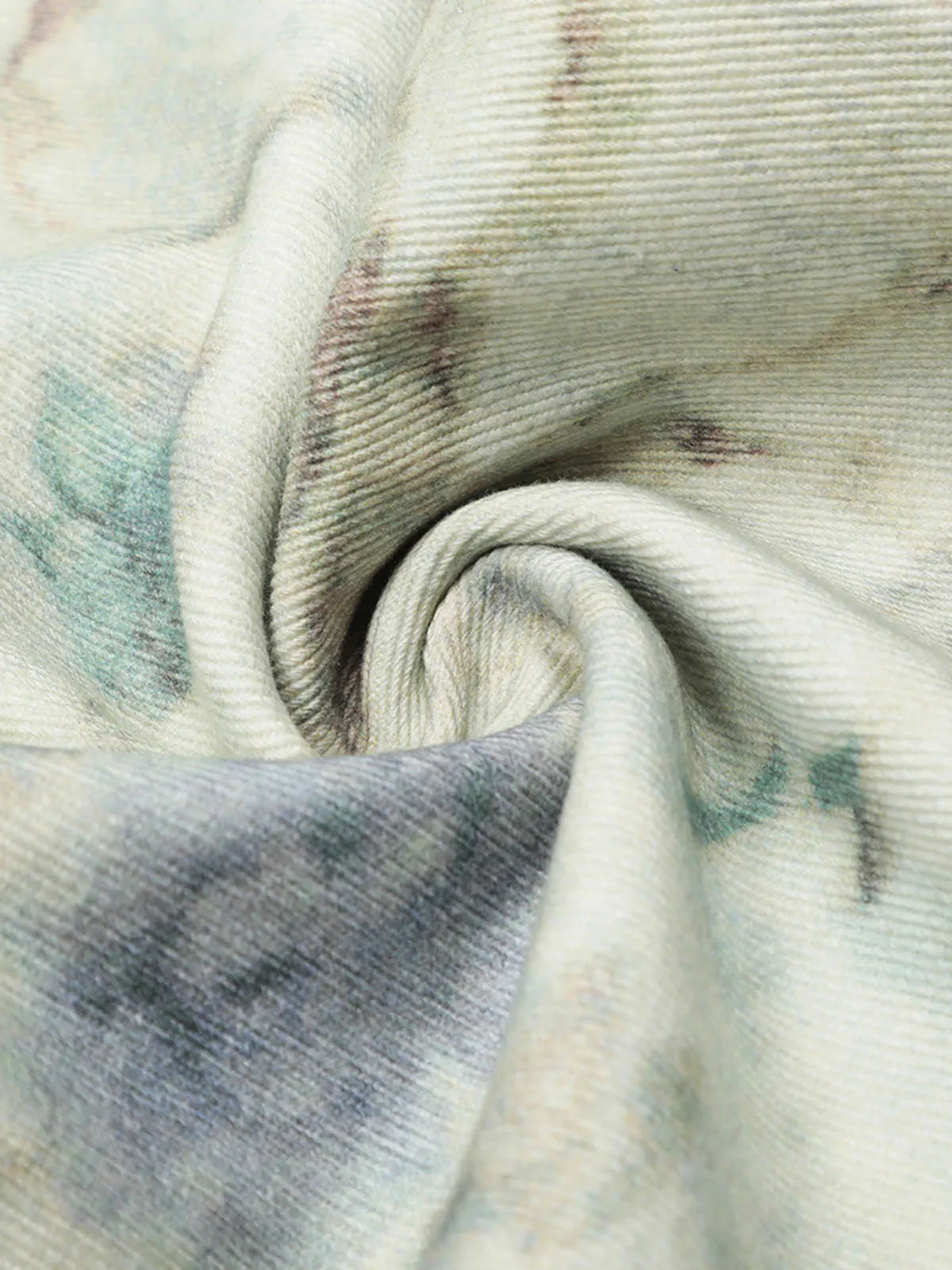 Vintage Floral Print Straight Jeans sold by Thesupermade product image thumbnail 5