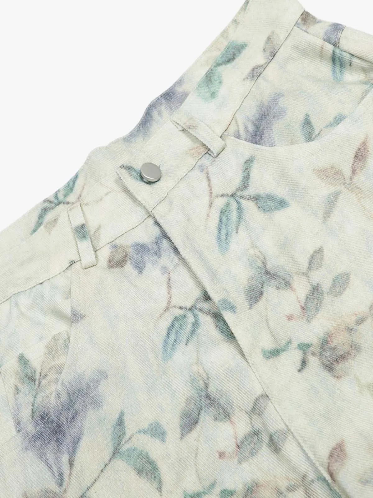 Vintage Floral Print Straight Jeans sold by Thesupermade product image thumbnail 4