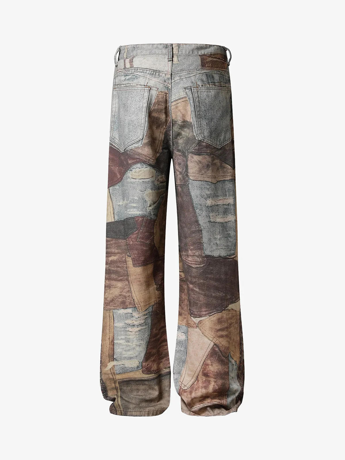Thesupermade High Street Distressed Washed Printed Jeans - 2246 sold by Thesupermade product image thumbnail 3