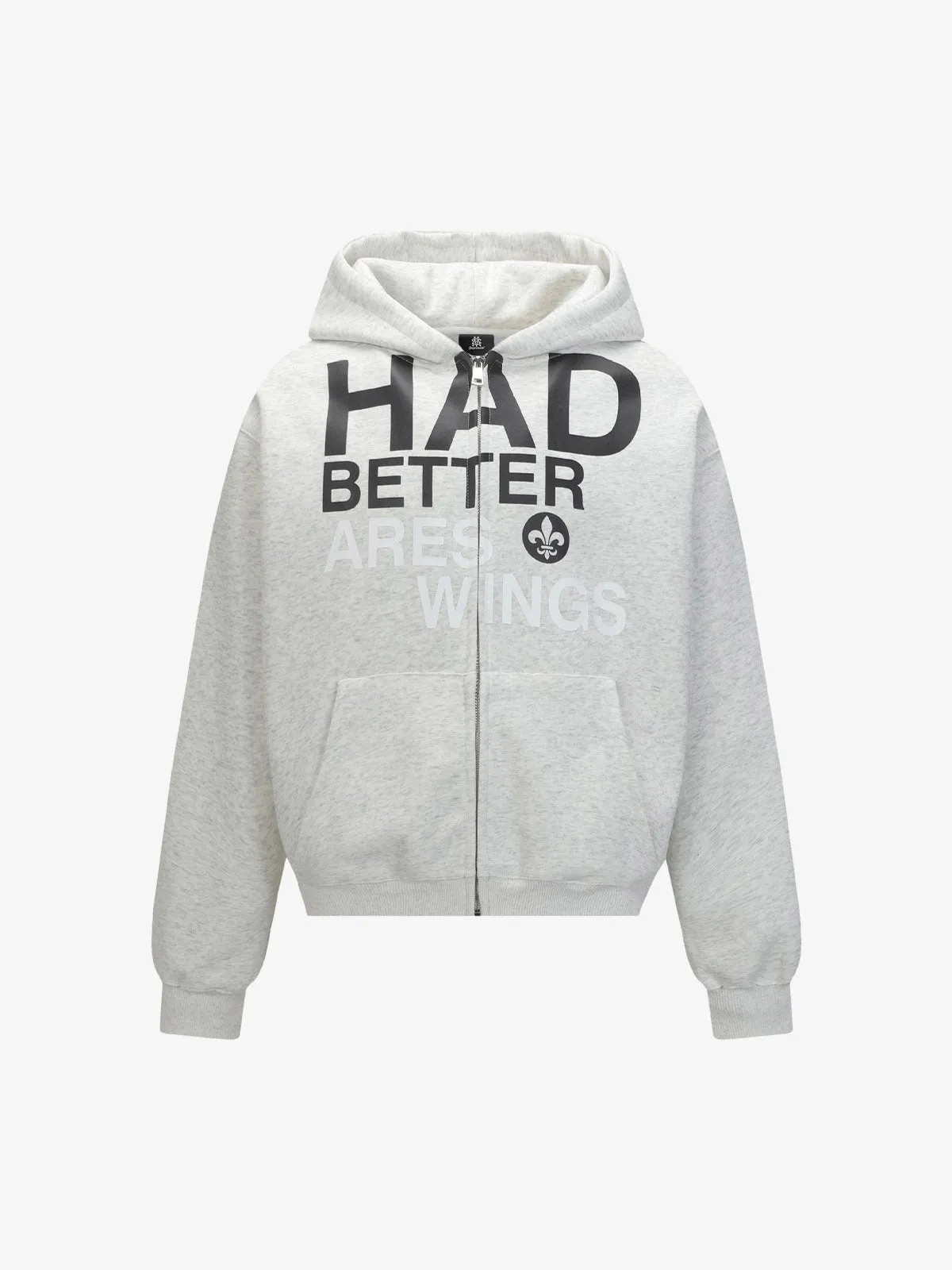 Casual Lettering Pattern Zippered Hooded Cardigan Sweatshirt sold by Thesupermade