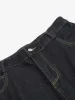 Retro Stitching Graffiti Letters Machete Jeans sold by Thesupermade