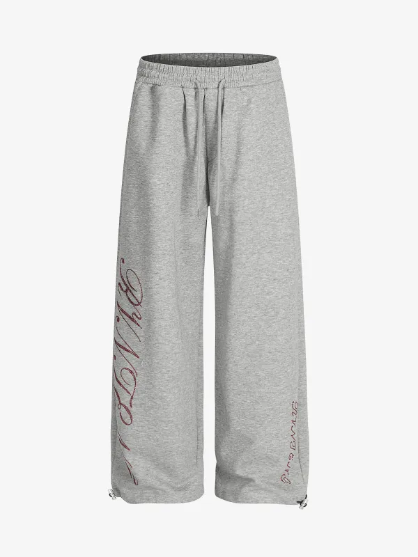 Draped Red Diamond Drawstring Casual Pants sold by Thesupermade