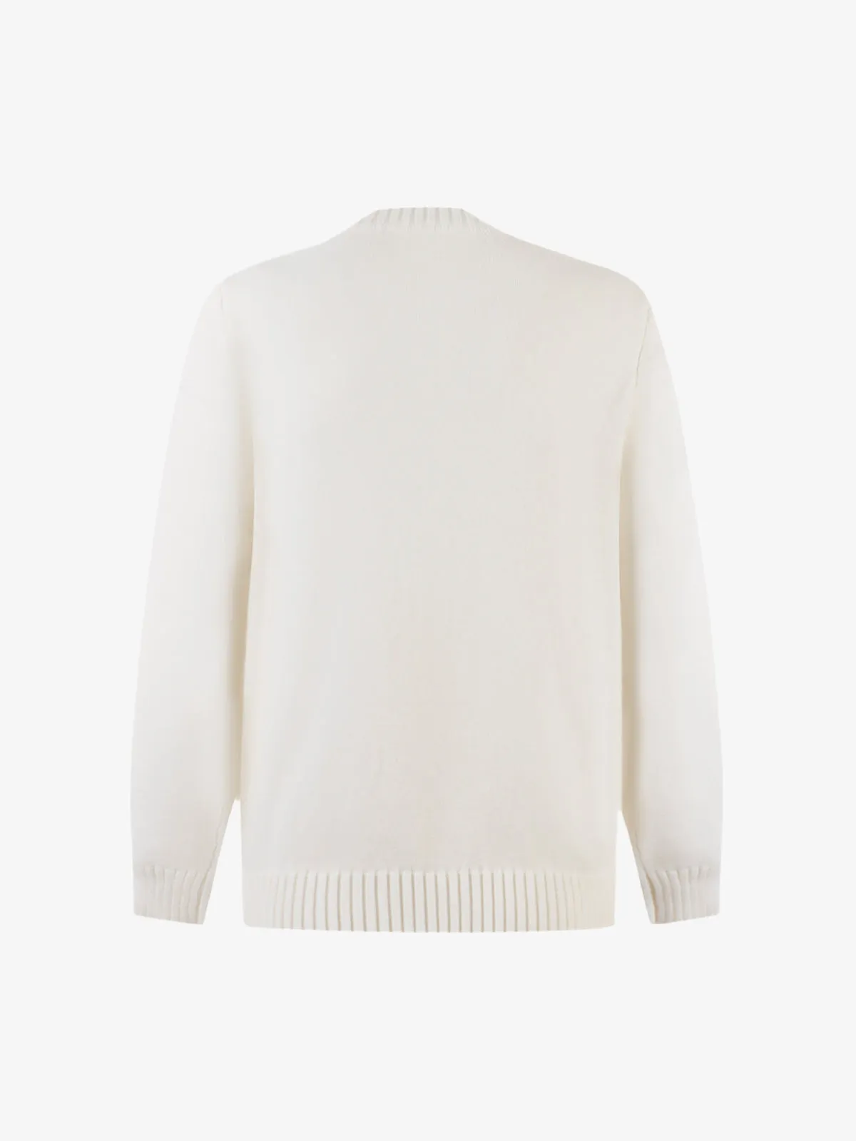 Retro Hollow Striped Letter Jacquard Knitted Sweater sold by Thesupermade product image thumbnail 2