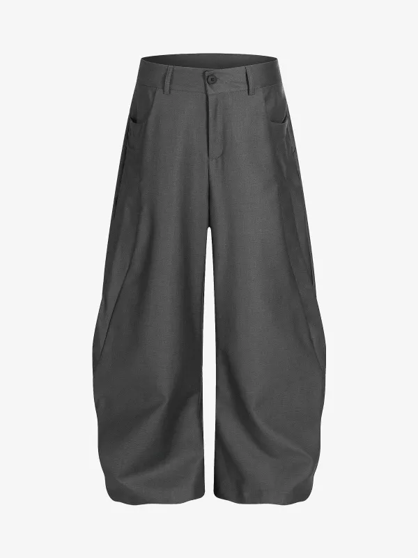 Drape Cleanfit Pleated Barrel Suit Pants - 2492 sold by Thesupermade