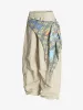 Contrast Graffiti Plaid Decorative Patchwork Loose Casual Pant sold by Thesupermade
