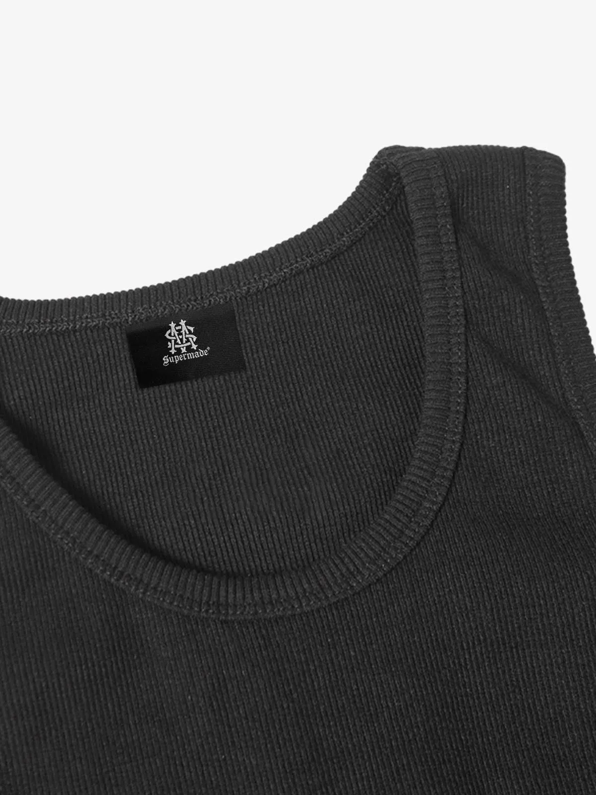 Street Ribbed Slim Fit Printed Vest sold by Thesupermade product image thumbnail 4