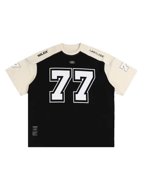 Thesupermade Retro High Street Jersey Street Rap T-Shirt sold by Thesupermade