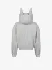 Rivet Doberman Cardigan Zipper Hooded Sweatshirt sold by Thesupermade