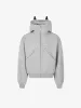 Rivet Doberman Cardigan Zipper Hooded Sweatshirt sold by Thesupermade