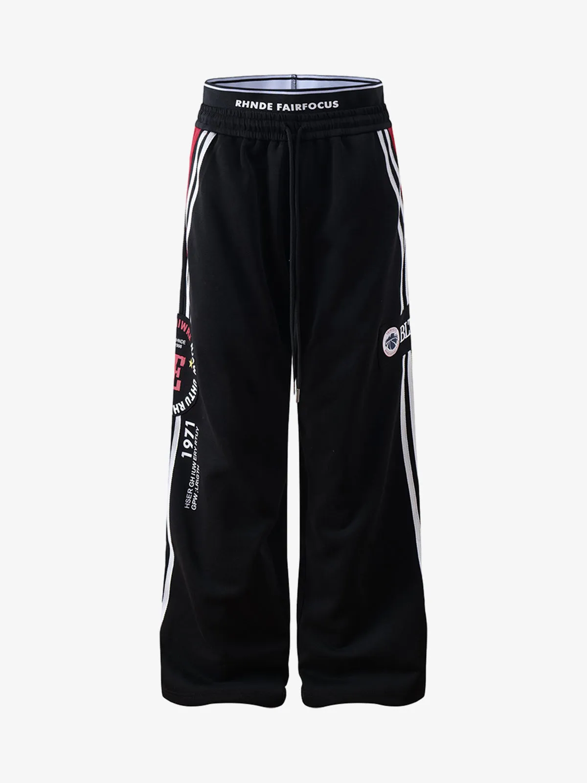 Retro Striped Double Waist Pants sold by Thesupermade