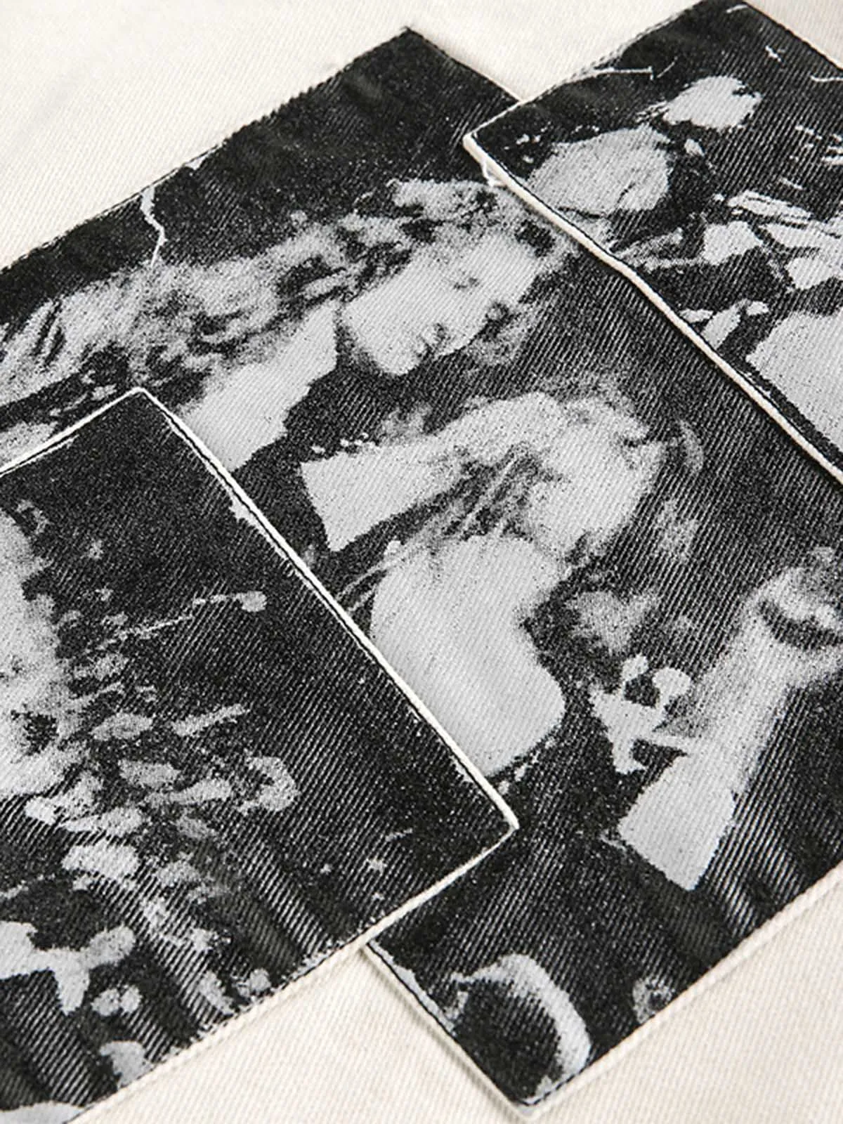 Street Washed Distressed Detroit Jacket sold by Thesupermade product image thumbnail 5