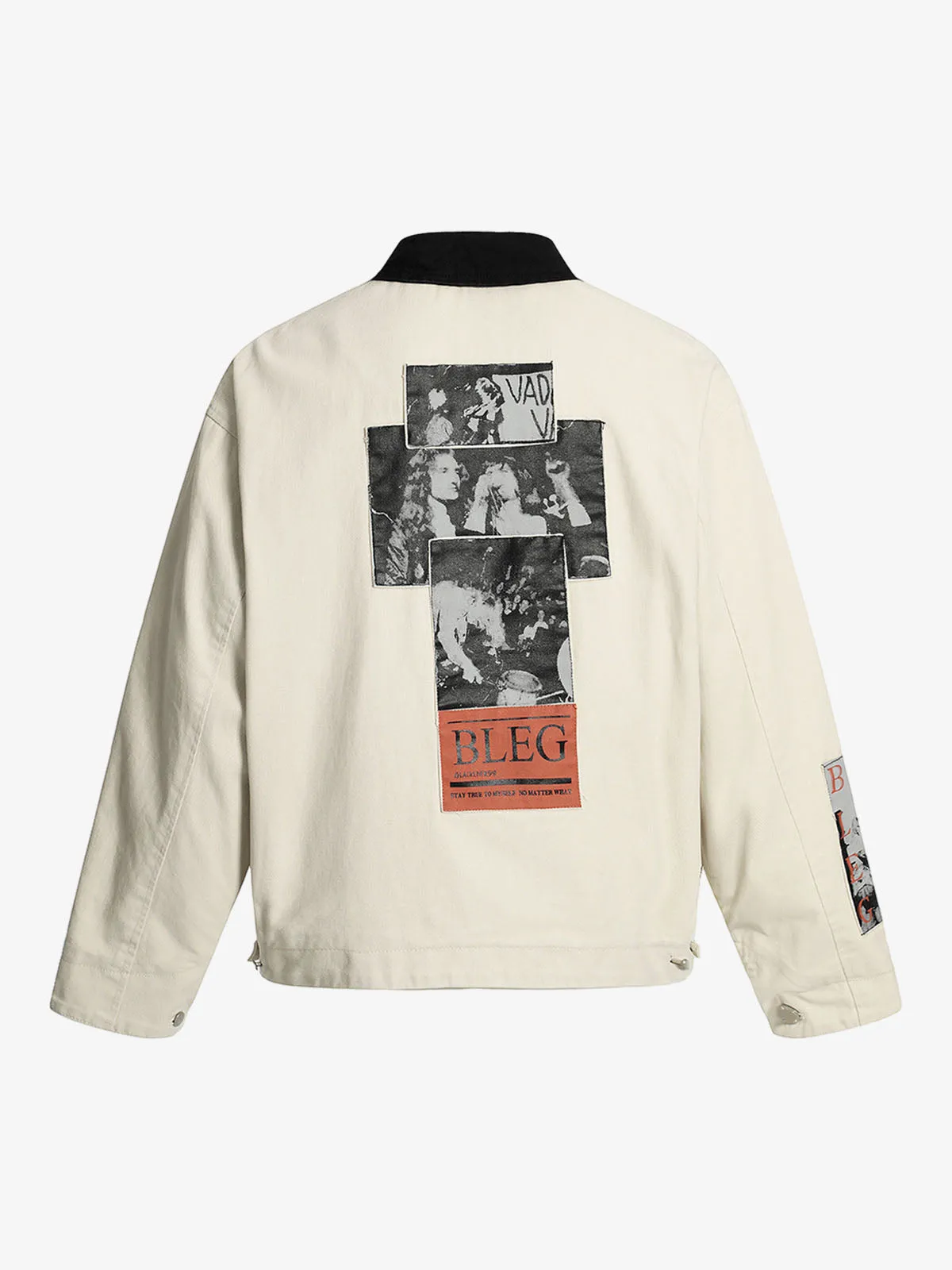 Street Washed Distressed Detroit Jacket sold by Thesupermade product image thumbnail 2