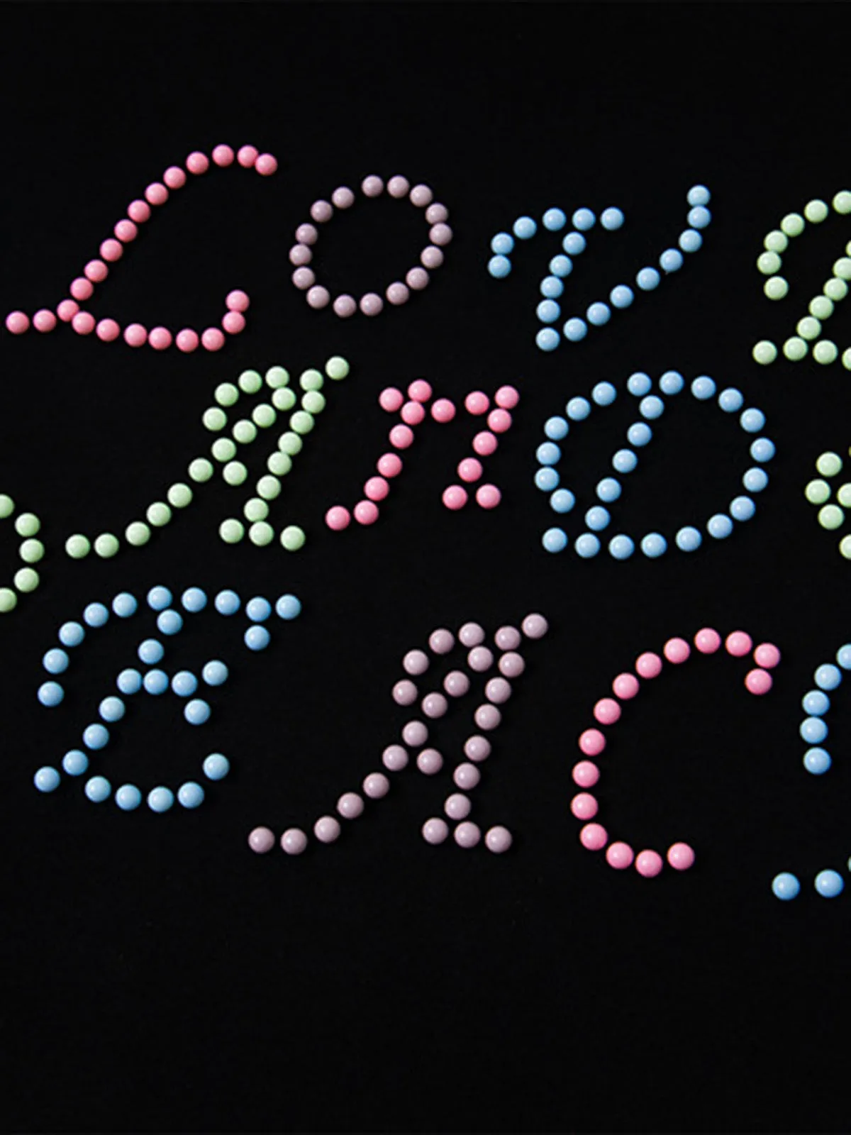 Colorful Beaded Letter Pattern Hoodie sold by Thesupermade product image thumbnail 5