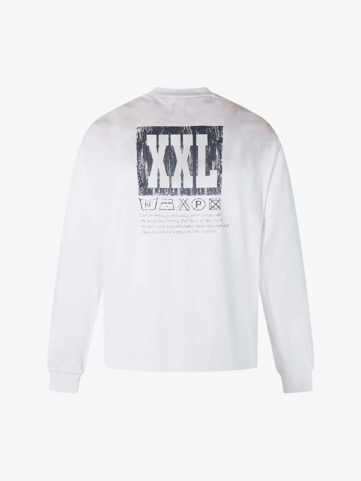 Street Dirty Dyed Washed Long-Sleeved T-Shirt sold by Thesupermade product image thumbnail 2