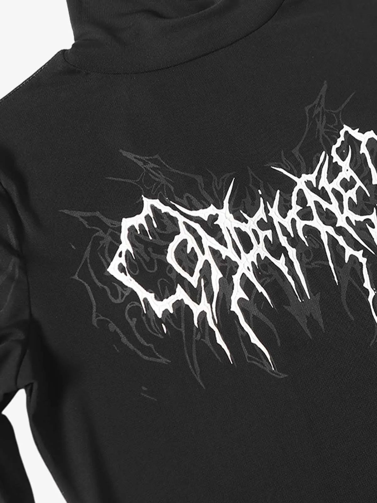 Dark Style Printed Slim Mesh Long Sleeves T-Shirt sold by Thesupermade product image thumbnail 3