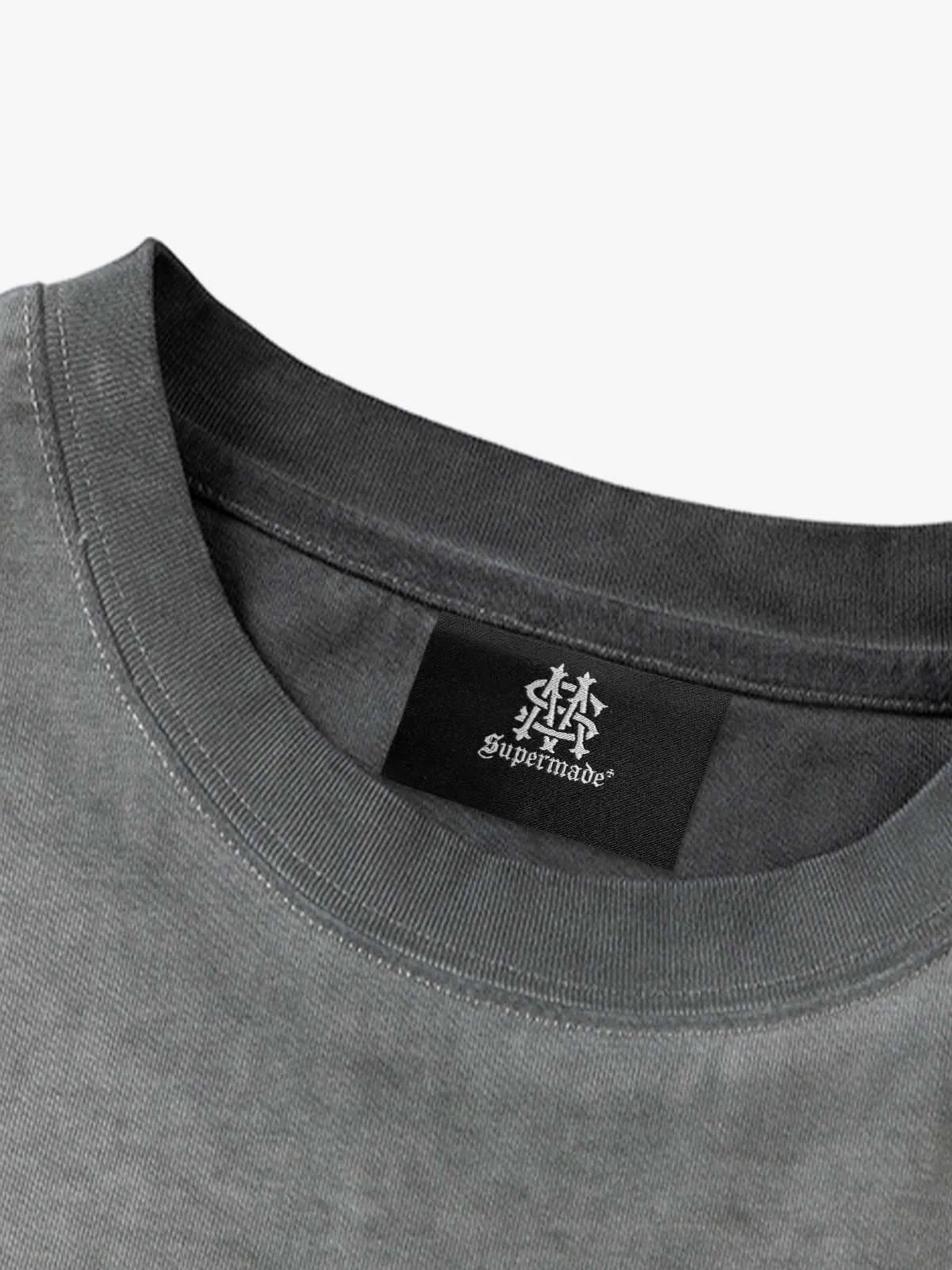 Gradient Distressed Print Short-Sleeved T-Shirt sold by Thesupermade product image thumbnail 3