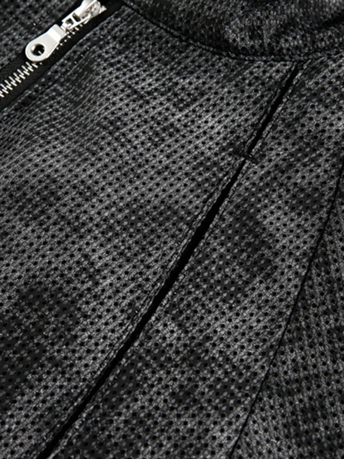 Dark Deconstructed Split Stand Collar Jacket sold by Thesupermade product image thumbnail 4