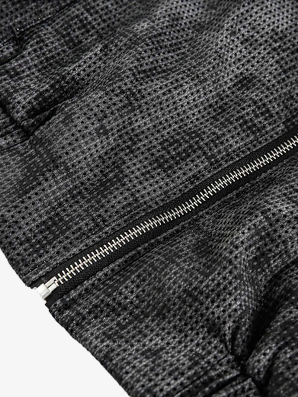 Dark Deconstructed Split Stand Collar Jacket sold by Thesupermade product image thumbnail 5