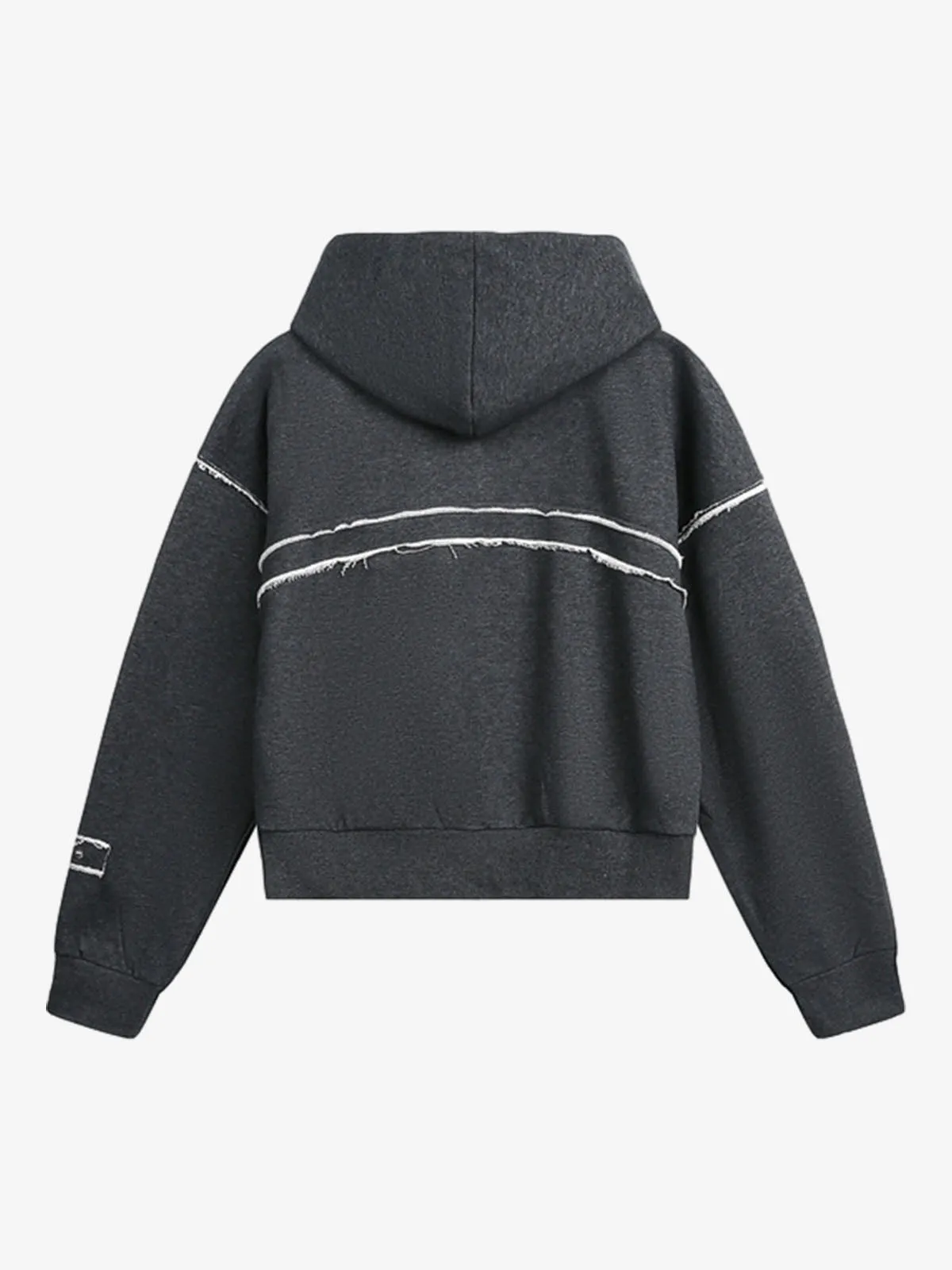 Destroyed Threaded Frayed Hooded Sweatshirt sold by Thesupermade product image thumbnail 2