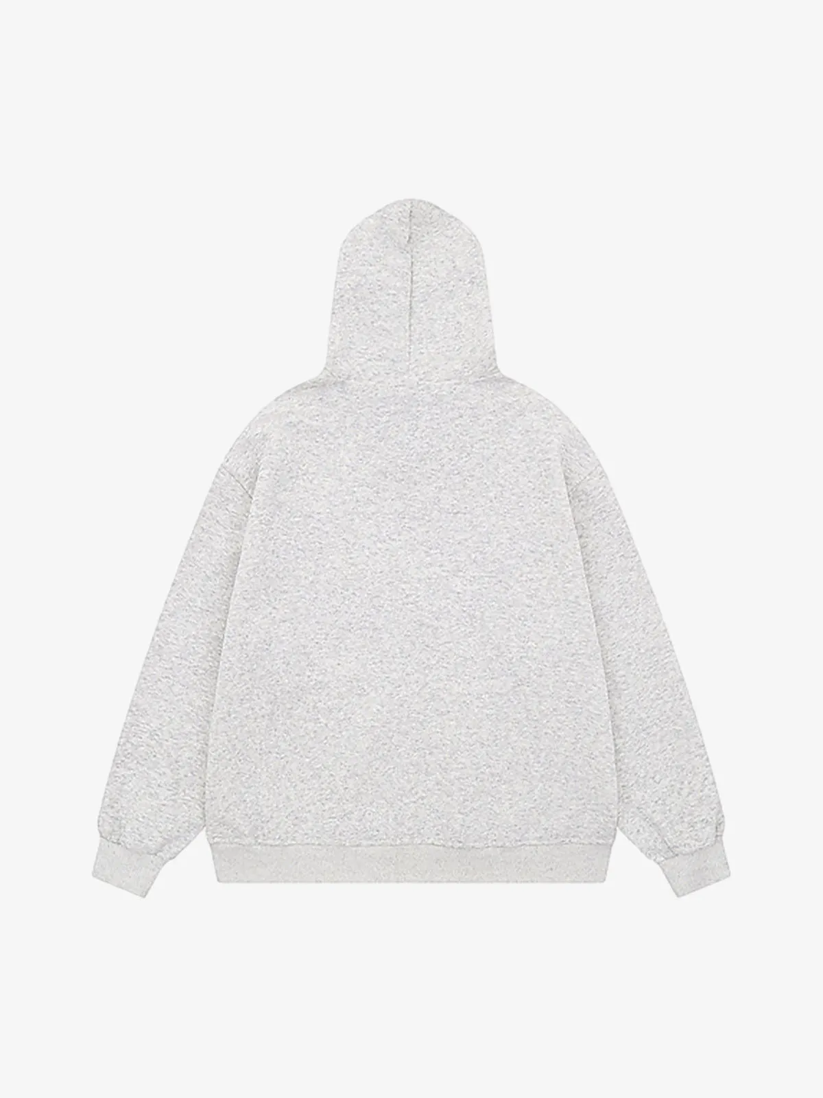 Vintage Faux Fur Collar Printed Zip Up Hooded Sweatshirt sold by Thesupermade product image thumbnail 2