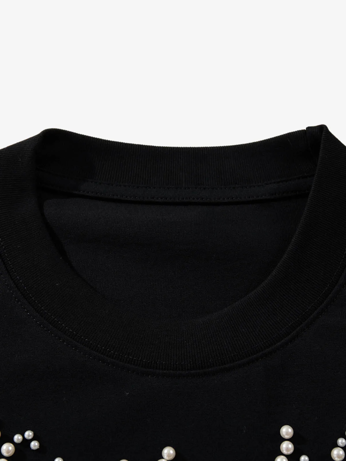 Sparkling Embellished Beaded Long Sleeve T-Shirt sold by Thesupermade product image thumbnail 4