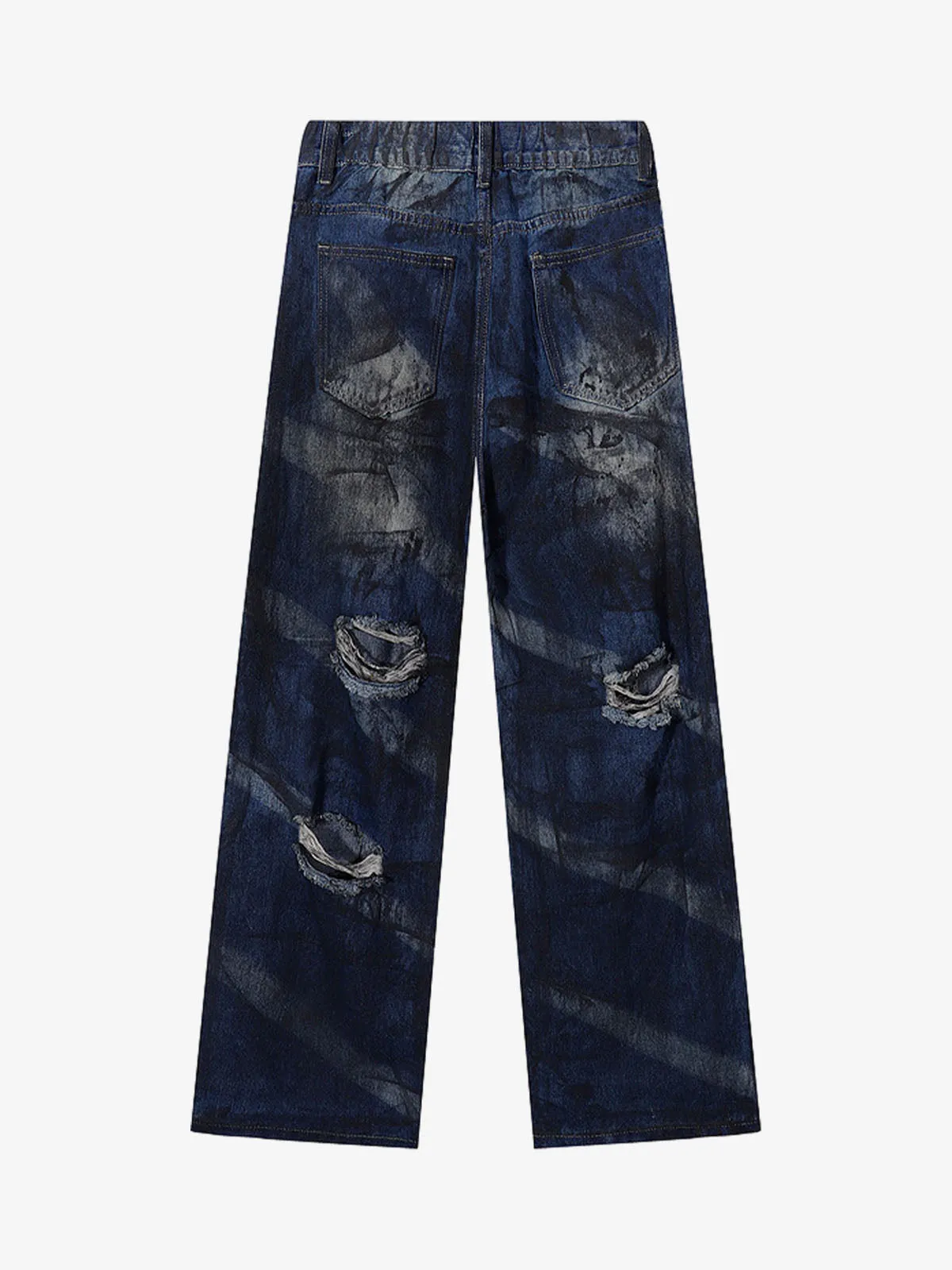 High Street Dirty Dyed Ripped Jeans sold by Thesupermade product image thumbnail 2