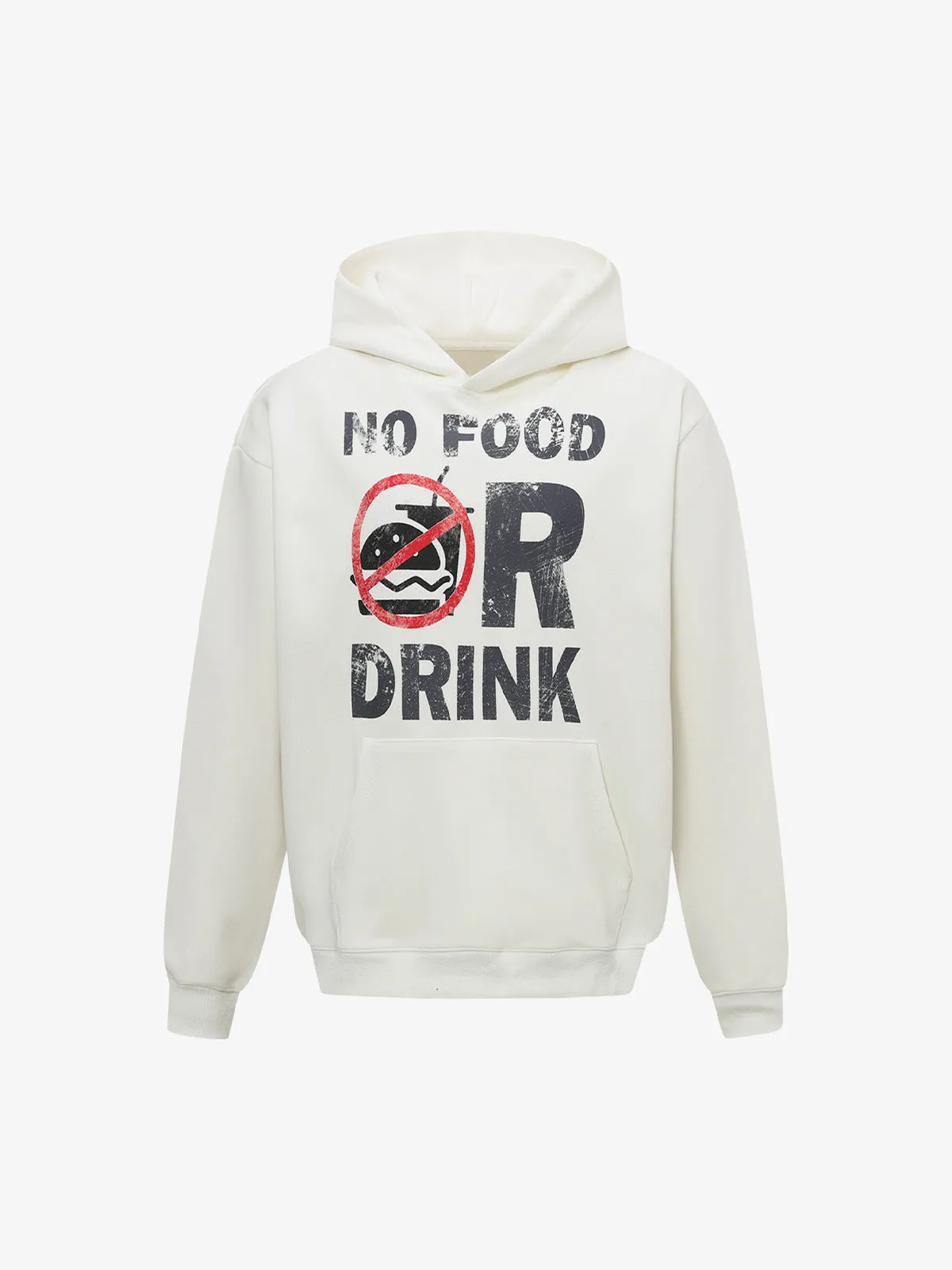 Prohibition Slogan Distressed Lettering Hoodie sold by Thesupermade product image thumbnail 5