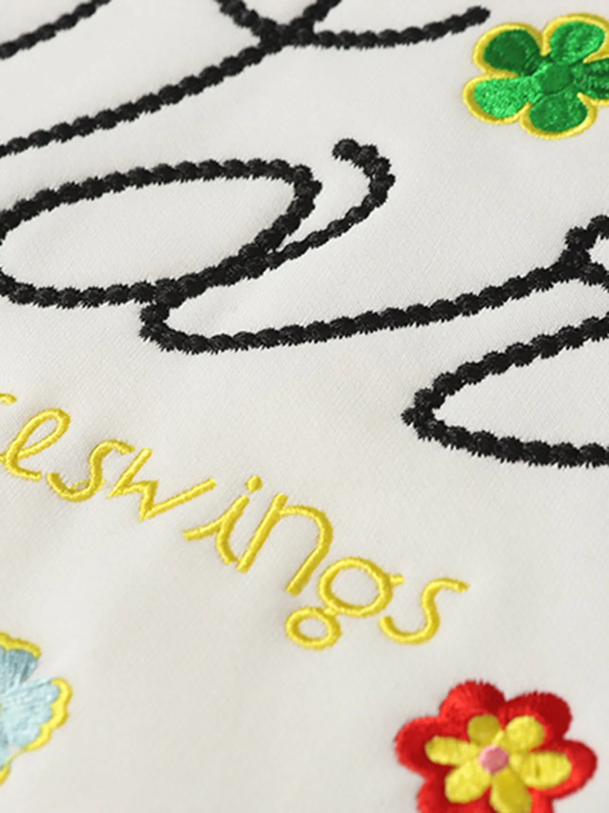 Chic Embroidered Colorful Floral Hoodie sold by Thesupermade product image thumbnail 3