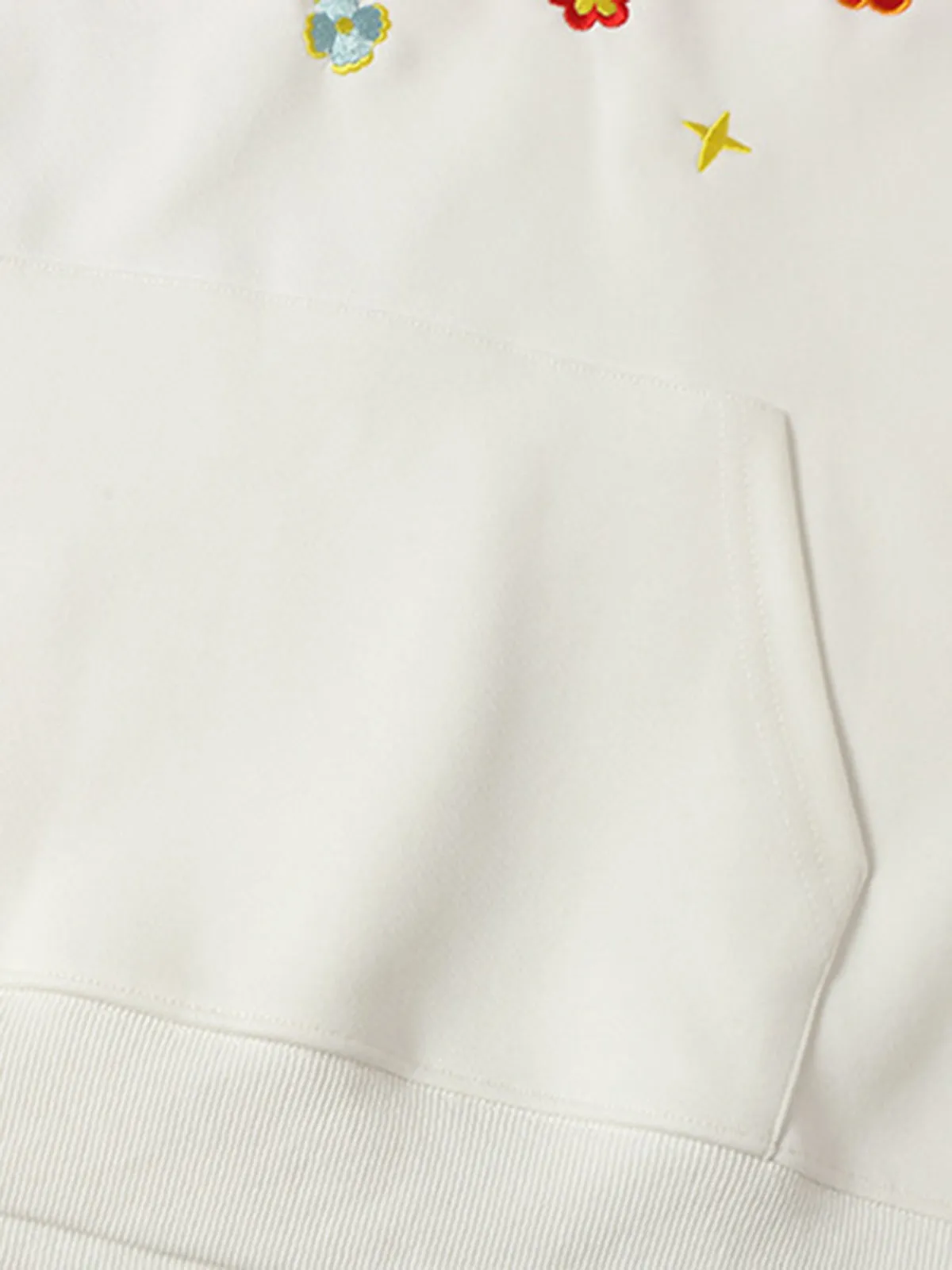 Chic Embroidered Colorful Floral Hoodie sold by Thesupermade product image thumbnail 5