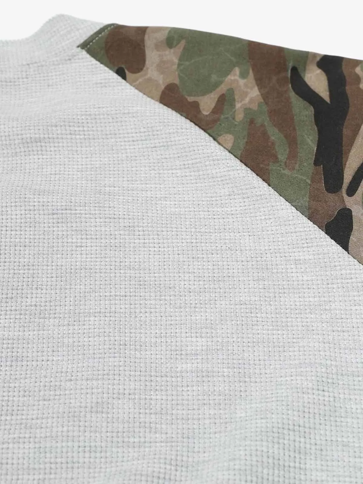 Camouflage Stitching Raglan Long Sleeve T-Shirt sold by Thesupermade product image thumbnail 4