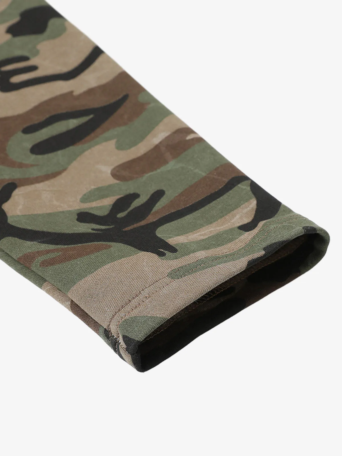 Camouflage Stitching Raglan Long Sleeve T-Shirt sold by Thesupermade product image thumbnail 5