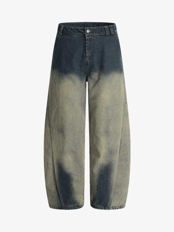 Vintage Washed Distressed Dyed Scimitar Jeans sold by Thesupermade