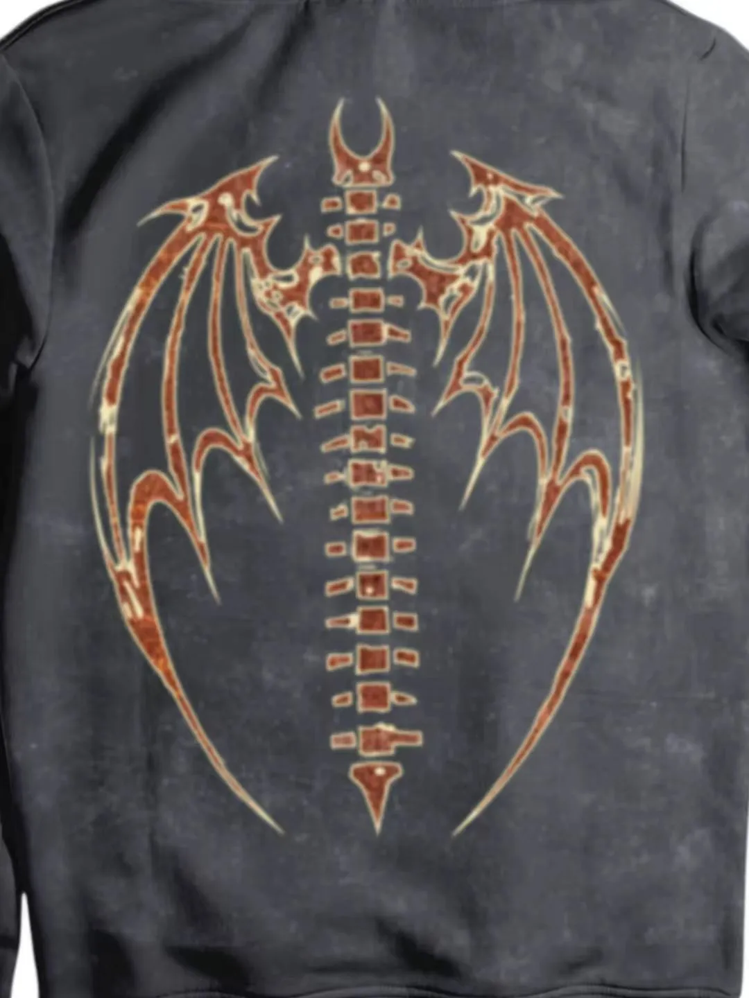 Vintage Distressed Flame Letter Graphic Hoodie sold by Thesupermade product image thumbnail 5