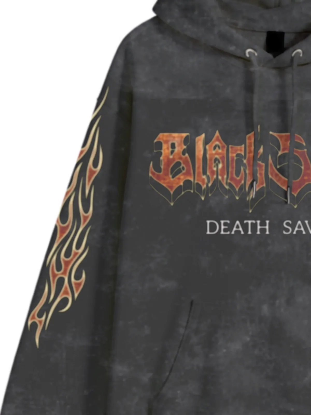Vintage Distressed Flame Letter Graphic Hoodie sold by Thesupermade product image thumbnail 4