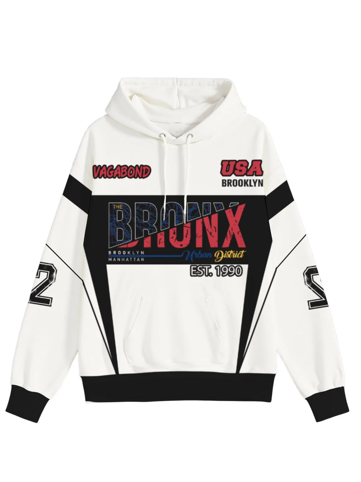 Retro Urban Street Bronx Pattern Hoodie sold by Thesupermade