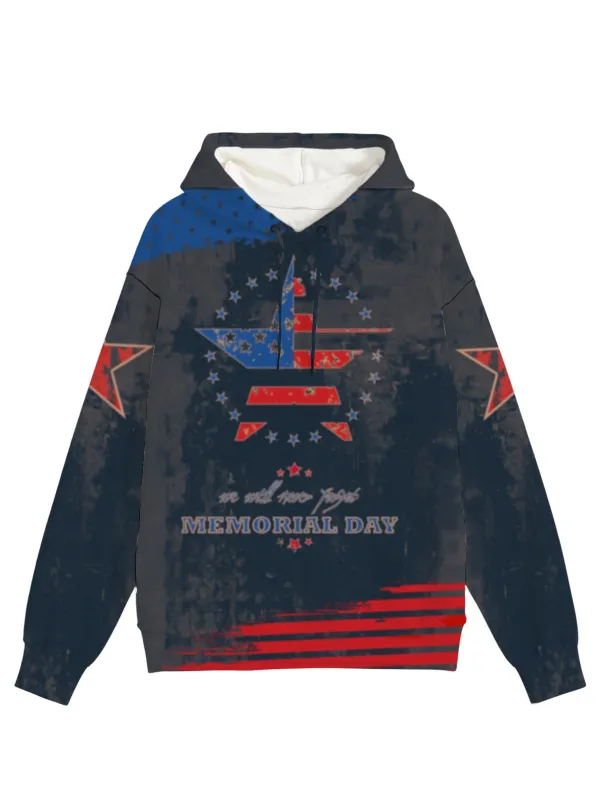 Vintage American Flag Memorial Element Hoodie sold by Thesupermade