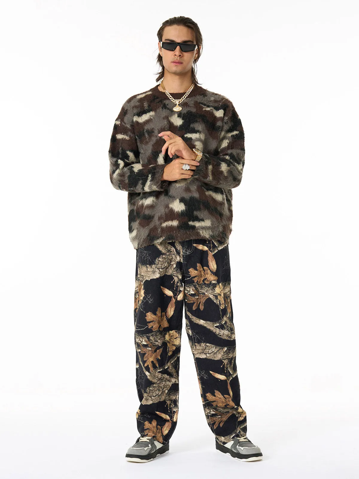 Street Camouflage Crew Neck Sweater sold by Thesupermade product image thumbnail 4