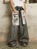 Distressed Reverse Design Large Pocket Printed Jeans sold by Thesupermade