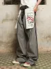 Distressed Reverse Design Large Pocket Printed Jeans sold by Thesupermade