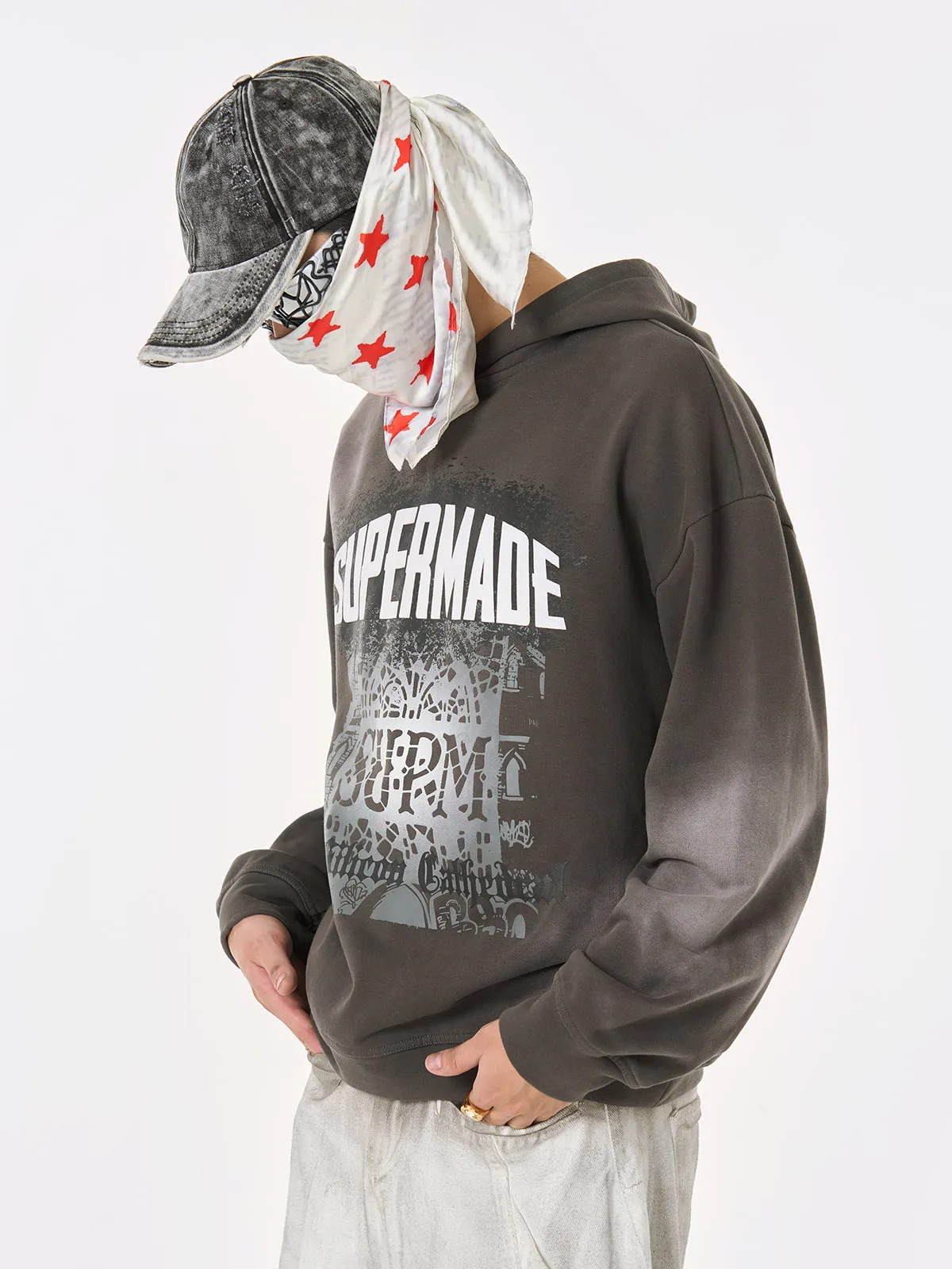 SUPM Dark Ombre Cathedral Hoodie sold by Thesupermade product image thumbnail 2