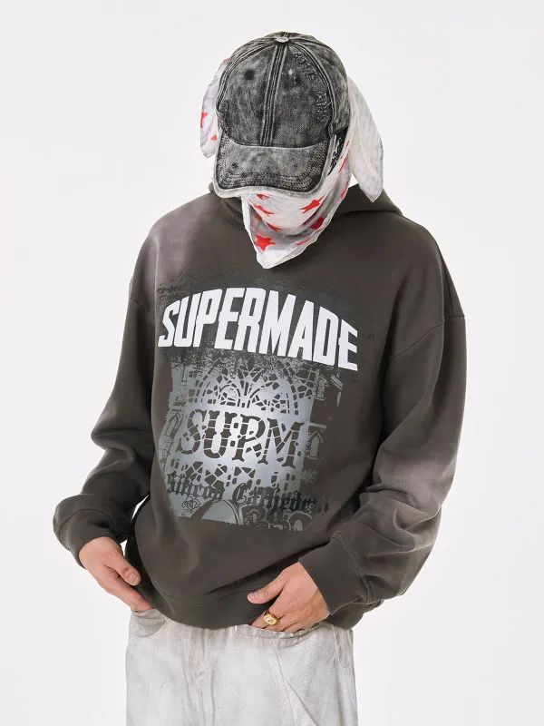 SUPM Dark Ombre Cathedral Hoodie sold by Thesupermade
