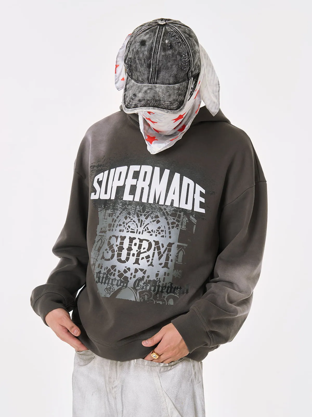 SUPM Dark Ombre Cathedral Hoodie sold by Thesupermade