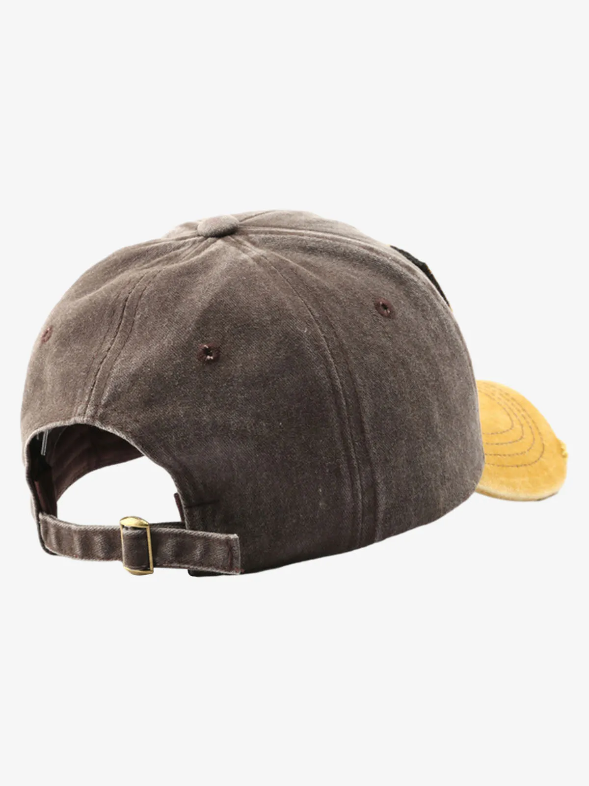 Streetwear Vintage Washed Patch Embroidered Baseball Cap sold by Thesupermade product image thumbnail 5