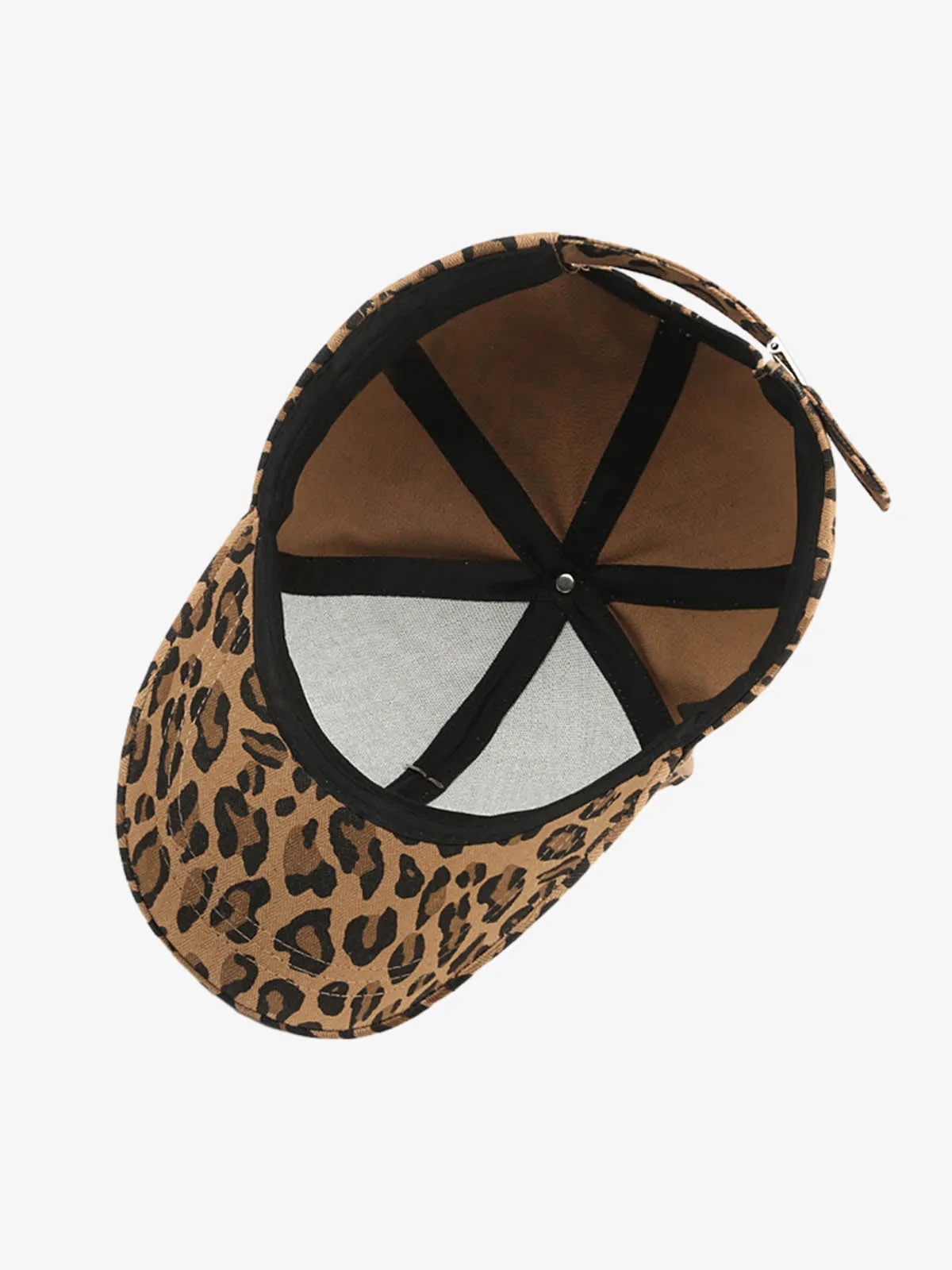 Retro Leopard Print Curved Baseball Cap sold by Thesupermade product image thumbnail 4